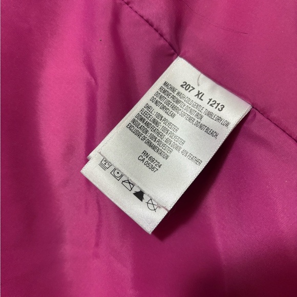 Columbia Pink & Black Down Filled Puffer Vest-Women’s size L - Picture 5 of 6